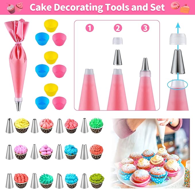 GIFTINBOX Kids Cooking and Baking Set, 54 PCS Complete Kit with Apron and Chef Hat, Real Cooking Utensils and Kitchen Accessories for Junior Chef, Ultimate Baking Gift for Girls Boys