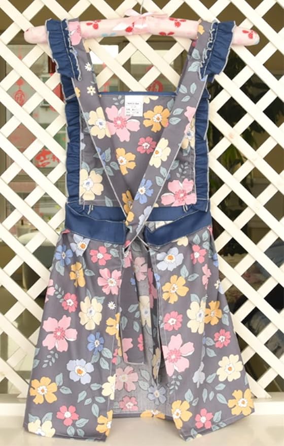 CRB Fashion Kids Cooking Baking Apron | Toddler, Little Girls, Cute Kitchen Chef Aprons