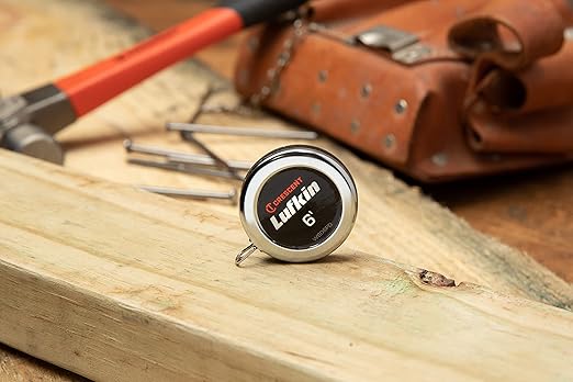 Crescent Lufkin 1/4" x 6' Executive® Diameter Yellow Clad A19 Blade Pocket Tape Measure - W606PD