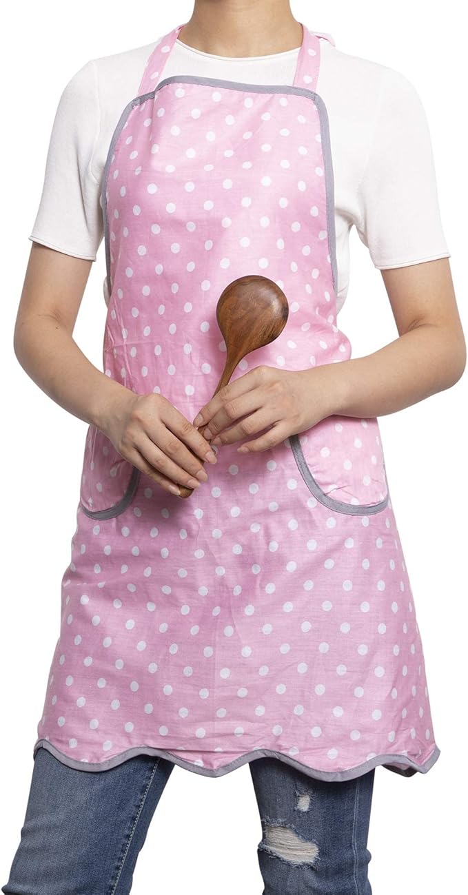 NEOVIVA Kitchen Aprons for Women with Pockets,Cooking Aprons for Women,Vintage Apron for Baking Gardening,Gifts for Mothers