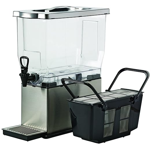 Service Ideas, CBNS3SS, Cold Brew N' Serv System, Cold Brew Coffee Maker, 3 Gallon, Stainless Steel