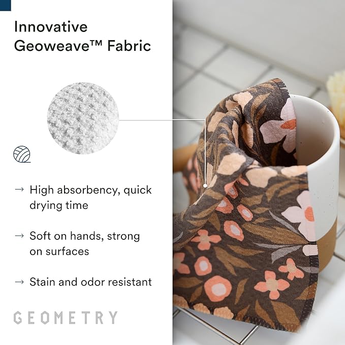 GEOMETRY Bar Towels for Kitchen Premium Towels for Cleaning Dishes & Glassware - Absorbent & Fast Drying Kitchen Towels - Gradient Star, 12" x 14" - 1-Piece