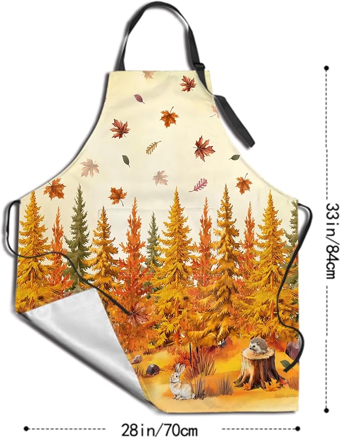 Funny Apron Polyester Grooming Aprons with Pocket for Cooking Kitchen Grilling Adults