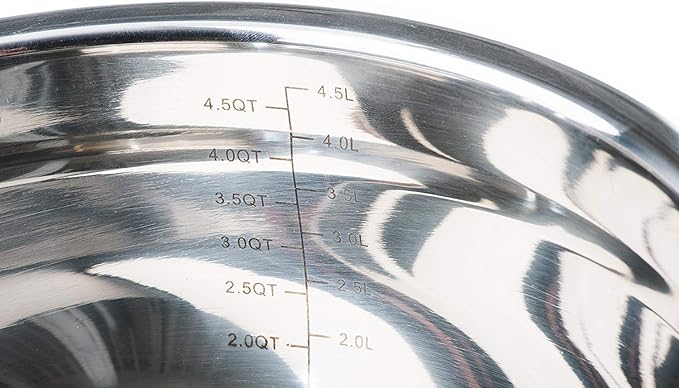 Stainless Steel Mixing Bowls with Lids and Non Slip Bases (Set of 3, Red)