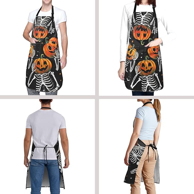 Funny Apron Polyester Grooming Aprons with Pocket for Cooking Kitchen Grilling Adults