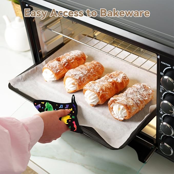 Colorful Cat Silhouette Pot Holders 2 PCS,Kitchen Heat Resistant Hot Pads for Cooking Grilling Baking BBQ, Pot Holders for Women Cook Home Microwave