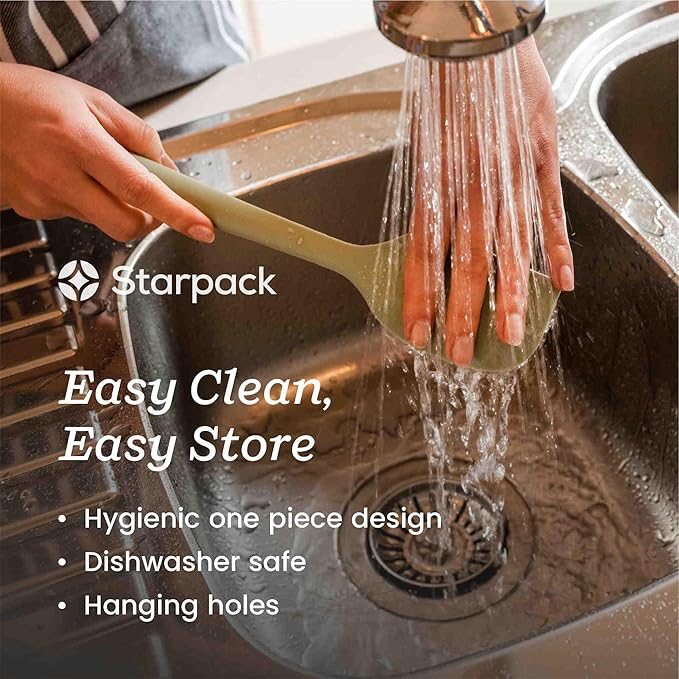 Starpack 'Ladle of Love' XL Premium Silicone Ladle/Spoon - High Heat Resistant to 600F - Non-Stick, LFGB Grade Rubber, Ideal for Serving Soup, Cooking & More