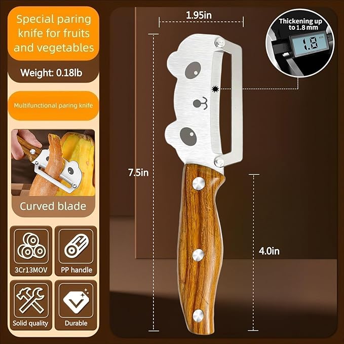 Vegetable Peeler Sharp Stainless Steel Blades for Veggie Potato Sugarcane Pumpkin Papaya Peeling Tool