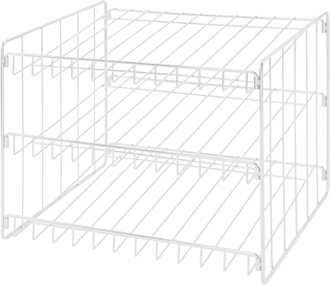 Kitchen Details 3 Tier Can Storage Organizer Rack in White