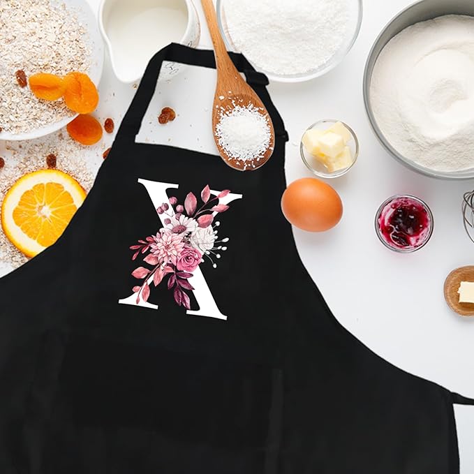 Personalized Aprons for Women with Pockets, Cute Aprons for Women Chef Baking, Cooking Gifts for Mom Birthday