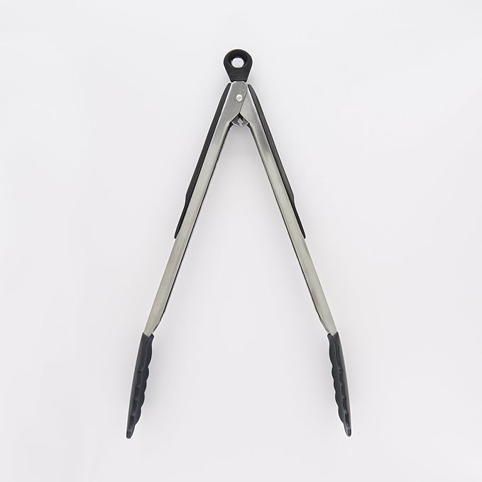 OXO Good Grips 12-Inch Tongs with Silicone Head,(Pack of 2)