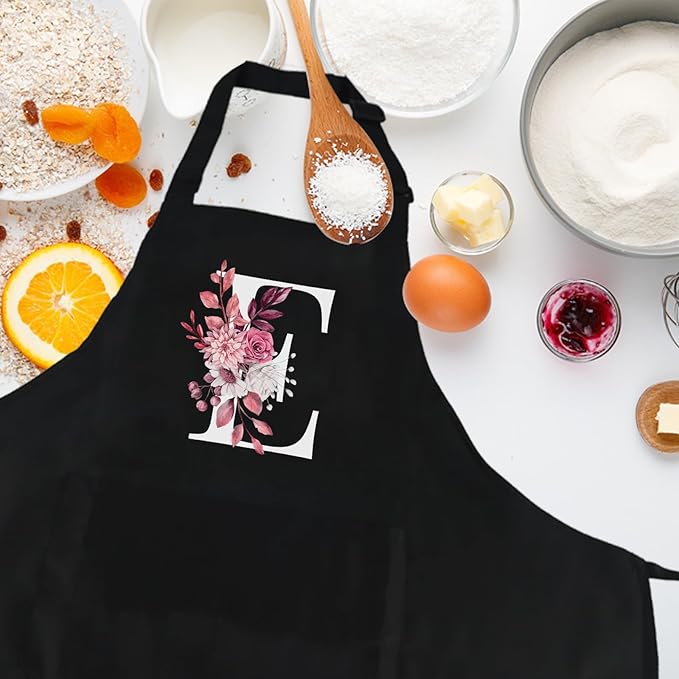 Personalized Aprons for Women with Pockets, Cute Aprons for Women Chef Baking, Cooking Gifts for Mom Birthday