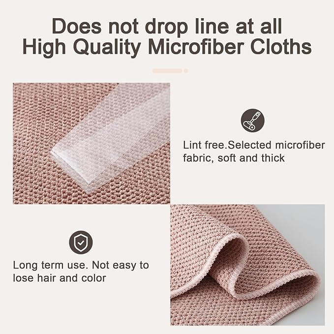 K&janet6am Dish Cloths for Washing Dishes, 12 Pack Kitchen Dish Cloths, Super Absorbent Microfiber Cleaning Cloth, Premium Waffle Dish Towels for Kitchen, 12x12 Inches