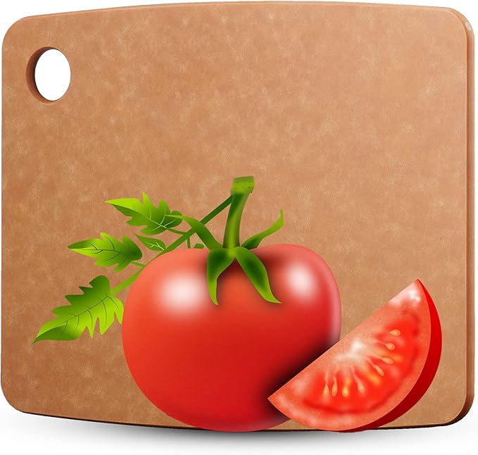 Wooden Cutting Board for Kitchen - Small Composite Wood Cutting Boards Dishwasher - Thin, BPA Free & Eco-Friendly Chopping Board (11.5 x 9 Inch, Natural)