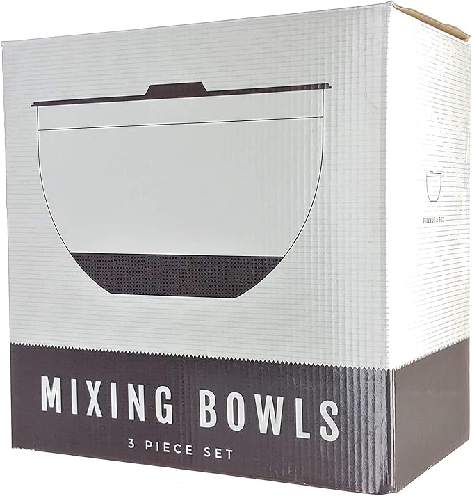 Stainless Steel Mixing Bowls with Lids and Non Slip Bases (Set of 3, Red)