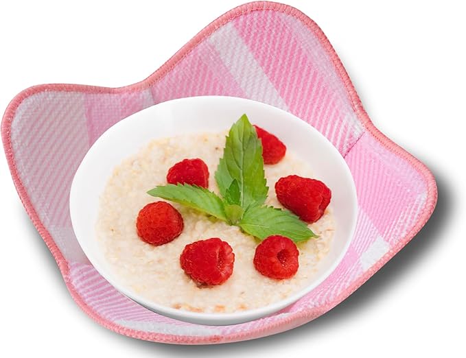 Aticca Microwave Bowl Cozy Holders for Hot Food Set of 4 Hot Pads for Bouillon Cups Multipurpose Heat Proof Plate Holder