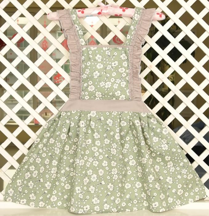 CRB Fashion Kids Cooking Baking Apron | Toddler, Little Girls, Cute Kitchen Chef Aprons