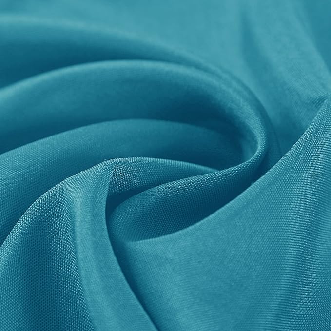 Cloth Napkins 17x17 inch Washable Polyester Dinner Napkins Soft Table Napkins for Wedding Party Dining Banquet(Caribbean Blue,50PCS)