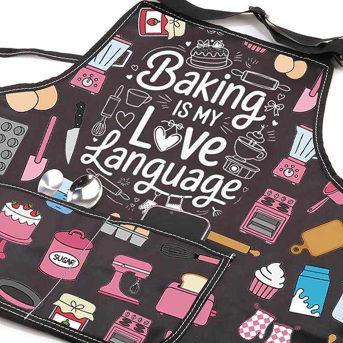 WSNANG Funny Baking Aprons with Pockets In My Baking Era Apron Bakers Gifts Pastry Chef Gift