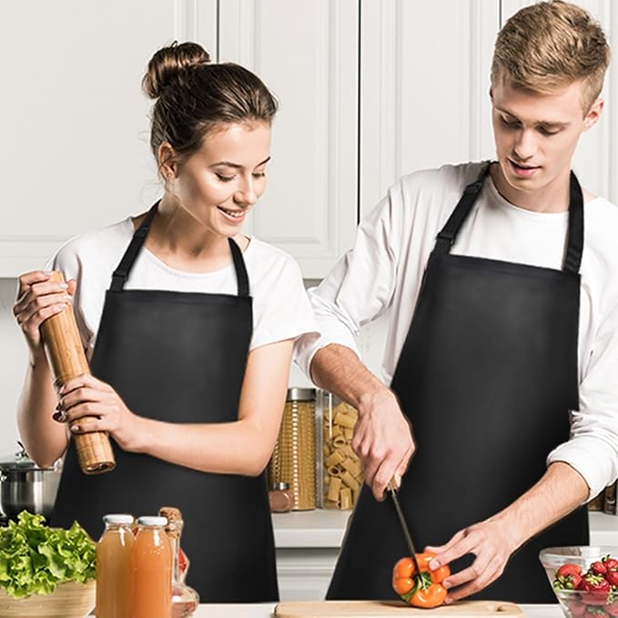 Gotega Waterproof Rubber Vinyl Apron Adjustable Dishwasher Apron - Apron for Women Men Heavy Duty Work Apron