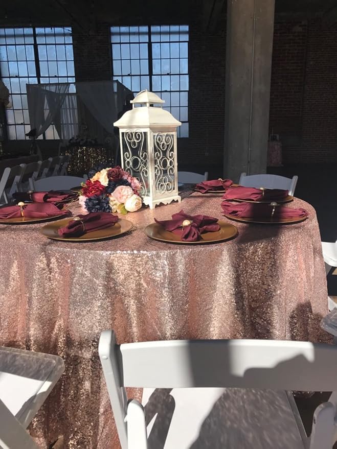 Your Chair Covers Cloth Polyester Napkins, 20 x 20 Inch, Washable Dinner Fabric Linen Napkins with Hemmed Edges for Restaurant, Wedding and Holiday Pack of 10 (Burgundy)