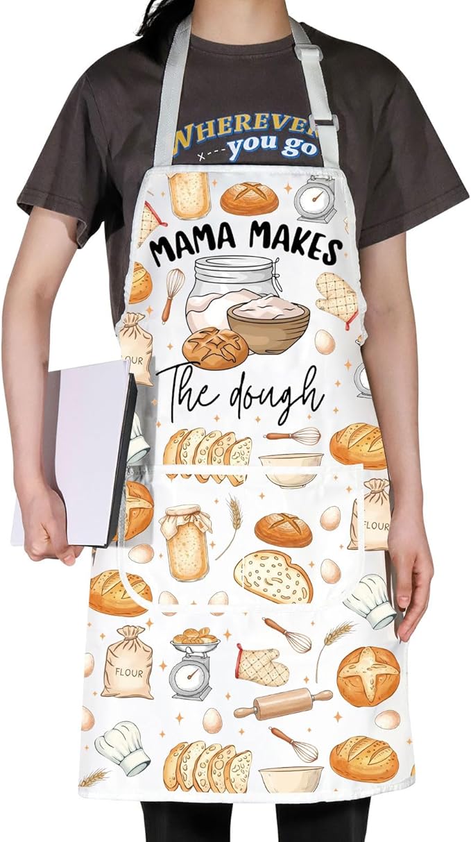 JNIAP Bread Baking Apron Bread Baker Aprons i Loaf Sourdough Baking Mom Gifts Baking Master Apron
