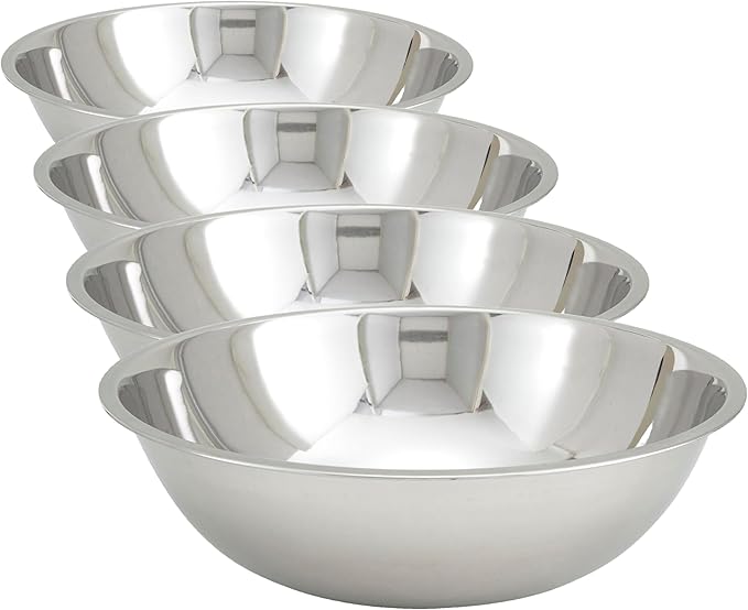 Winco MXB-1600Q Mixing Bowl, 16-Quart (Pack of 4)
