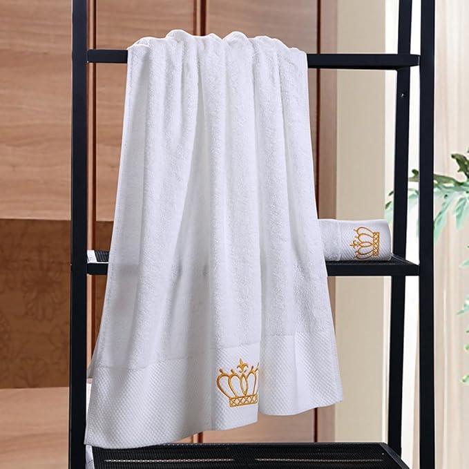 Sunshinejing Premium 100% Cotton Bath Towel Set;1 Bath Towels,1 Hand Towel & 1 Washcloth,Luxury Bathroom Super Soft and Highly Absorbent,Hotel & Spa Quality