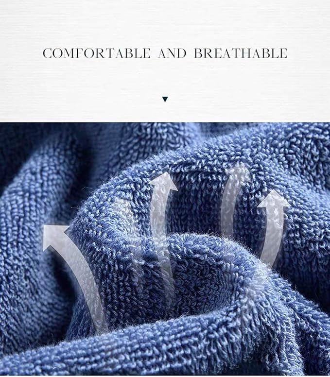 2 Pack Cotton Hand Towels,100% Cotton Face Towels, Durable Highly Absorbent Soft Washcloth Towel for Premium Luxury Spa Hotel Bathroom, Camping, Gym （14 x 30 Inch (Maoj-lassical Blue)