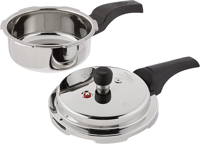 Prestige PDSSPC2 Pressure Cooker, 2 L, Silver