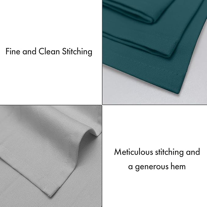 Ruvanti Cloth Napkins Set of 12, 100% Cotton High GSM 18x18 Inches Soft, Washable, Highly Durable & Absorbent, Perfect for Parties, Christmas, Thanksgiving Dinners – Multi Color
