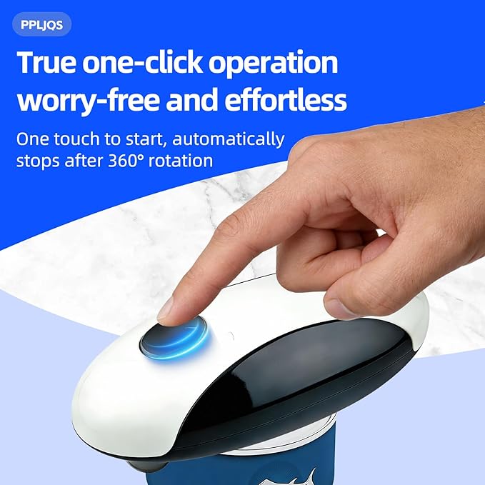 Rechargeable Magnetic Electric Can Opener - Type-C Fast Charge, Smooth Edge, for Seniors, Arthritis Sufferers & Low Grip Strength Users