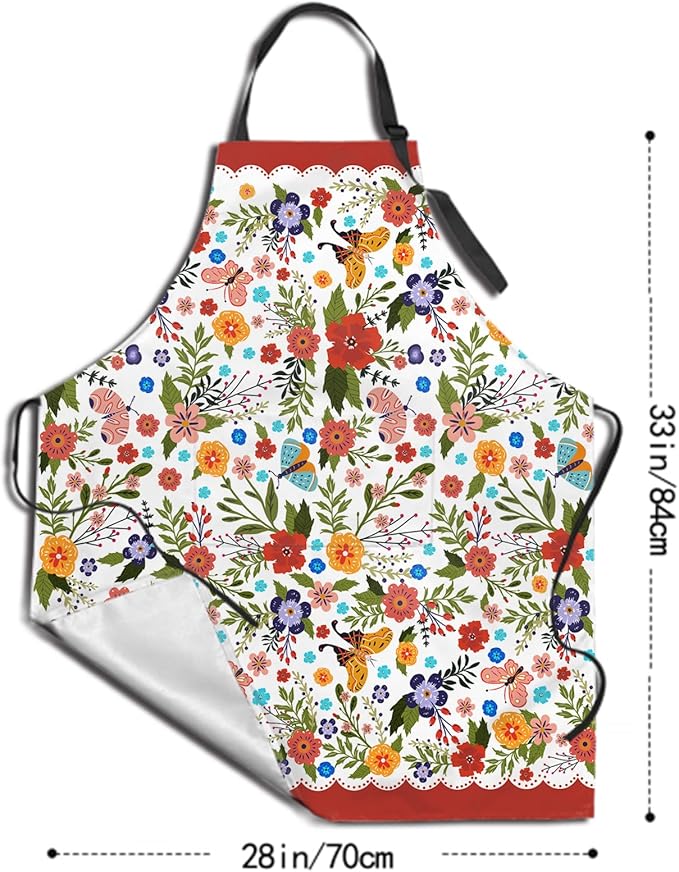 Funny Apron Polyester Grooming Aprons with Pocket for Cooking Kitchen Grilling Adults