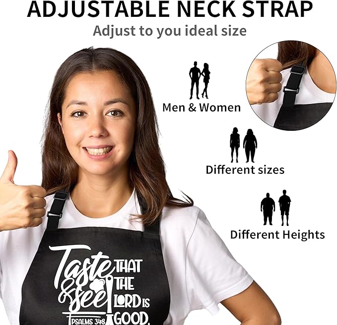 Funny Apron For Women Men Cooking Baking BBQ Grill Chef Waterproof Aprons Birthday Valentine's Gifts For Mom Dad Wife
