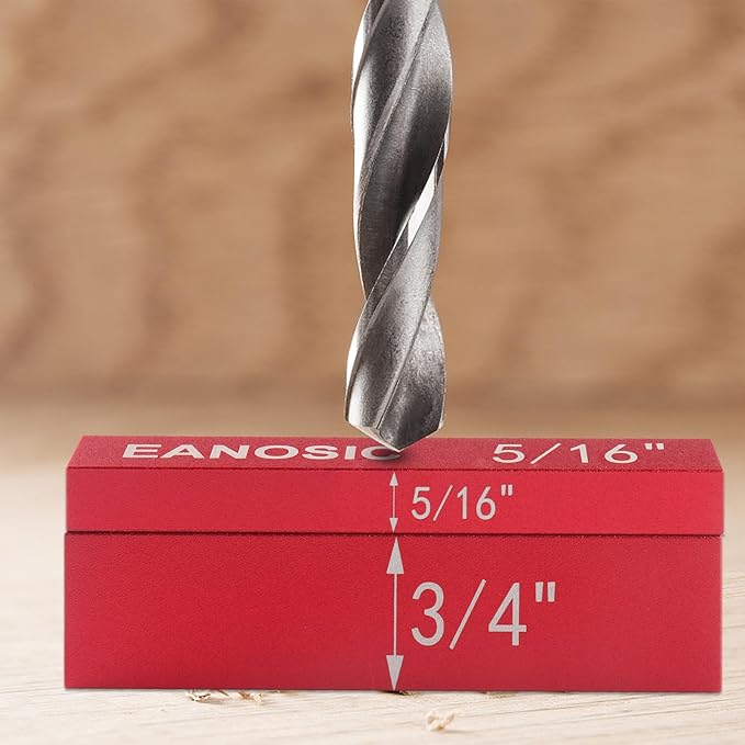 EANOSIC Setup Blocks Woodworking Tools - 16 PCS Height Gauge Block Set with Easy Block, Precision Ruler-Marked Bars - Solid Aluminum Alloy Setup Barsn Saw Gauges for Router and Table Saw Set Up