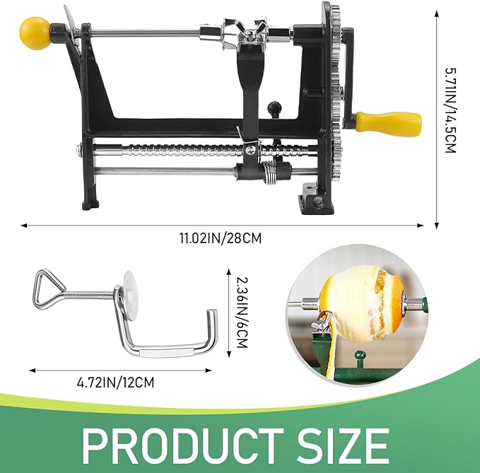 Hand-Crank Orange Peeler - Aluminum Alloy Fruit and Vegetable Peeler for Kitchen, Easy to Clean for Pies, Tarts, Snacks(Orange Peeler, Vegetable Peeler, Potato Peeler, Mango Peeler)