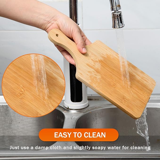 36 Pcs Thicken Bamboo Cutting Board Bulk 11x5 Inch Personalized Wood Chopping Board Customized Laser Engraving Serving Charcuterie Boards for Wedding Mother's Day Housewarming Present,0.39" Thick