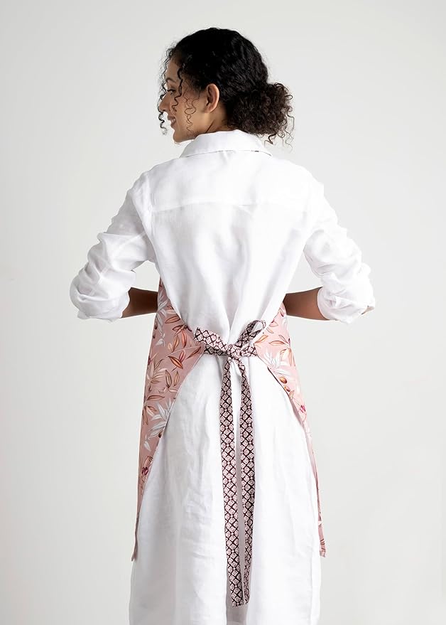 Maison d' Hermine 100% Cotton Apron for women with Pocket Kitchen Chef Apron for Men Cooking Mothers Day Gifts