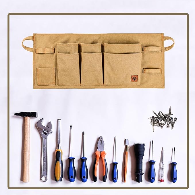 MAKALU Canvas Waist Tool Apron/Waist Utility Apron/Carpenter Waist Apron