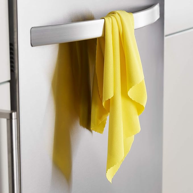 E-Cloth Glass & Polishing Cloth - Microfiber Cleaning Towel Cloth for Windows, Cars, Mirrors, Eyeglasses, & More, Streak Free Clean, Reusable & Machine Washable - Assorted Colors (4 Pack)