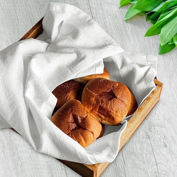 Flour Sack Towels Pack of 15-28x28 Inches - 100% Cotton, Highly Absorbent Dish Towels for Drying Dishes, Durable Tea Towels for Kitchen, Multipurpose Kitchen Towels