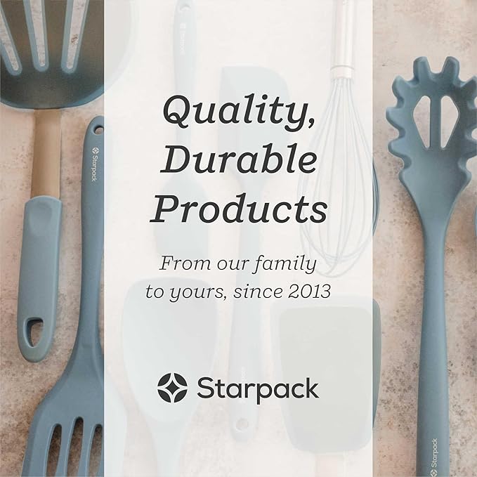 Starpack 'Ladle of Love' Premium Silicone Ladle - High Heat Resistant to 600F - Non Stick - LFGB Grade