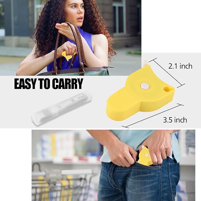 2PCS Tape Measure Body Measuring Tape 60inch (150cm), Retractable Measuring Tape for Body Measurement & Weight Loss, Accurate Body Tape Measure for Fitness, Tailor, Sewing, Handcrafts, Clothes,Yellow