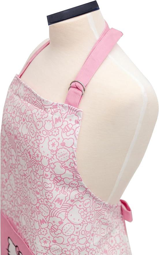 Handstand Kitchen Hello Kitty Print 28" Adult Apron and Pot Holder Set