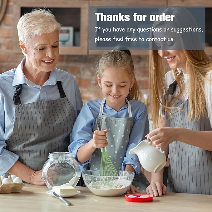 OYV Green Silicone Whisk, Professional Plastic Whisks for Cooking Non-Scratch, Stainless Steel & Heat Resistant Rubber Wisk, Dishwasher Safe, 12-Inch
