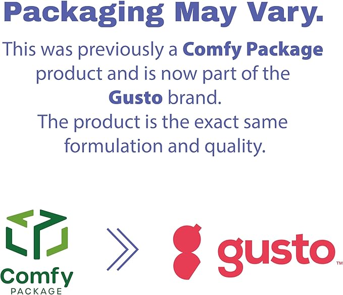 GUSTO [24 oz - 50 Count 1-Compartment Meal Prep Containers with Lids – Reusable, Microwaveable, Dishwasher & Freezer Safe, BPA-Free Food Storage Boxes for Portion Control (Formerly Comfy Package)