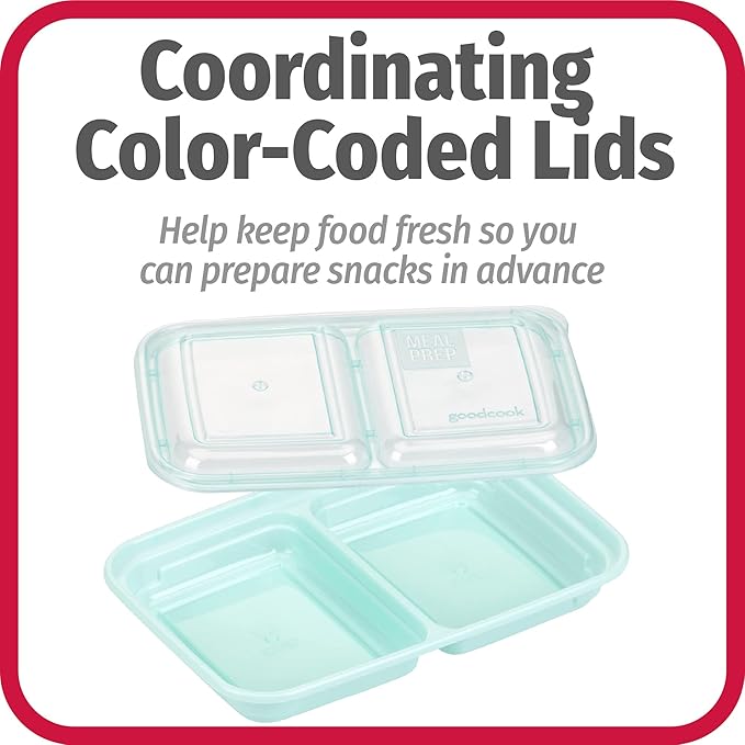 GoodCook Meal Prep 60-Piece Container Set, Made Without BPA (Pack of 4)