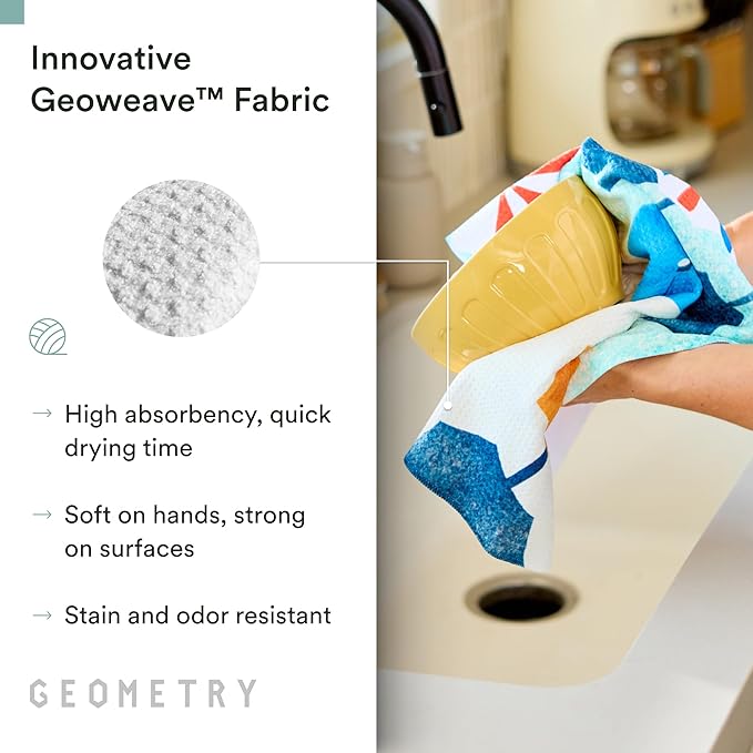 GEOMETRY Spring Kitchen Towels - Quick Dry Microfiber Cloth Spring & Summer Dish Towels for Kitchen Drying - Premium Quick Dry Towel - Cute Bananas, 18" x 30" - 1-Pack