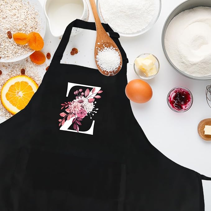 Personalized Aprons for Women with Pockets, Cute Aprons for Women Chef Baking, Cooking Gifts for Mom Birthday
