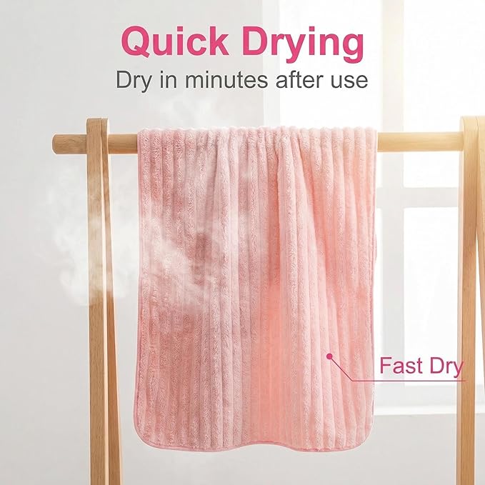 4PCS Pink Microfiber Hand Towels for Bathroom Christmas Decorations Quick Dry Small Towel Set Bathroom Kitchen 14 x29.6inch